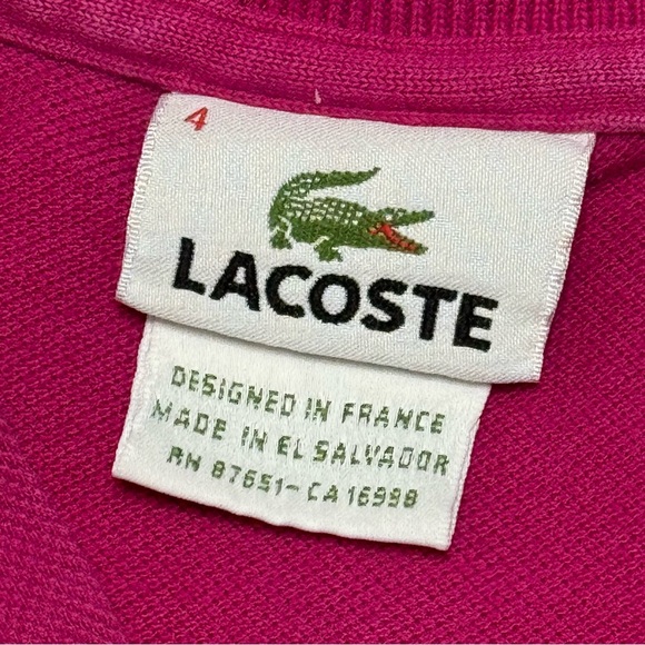 Lacoste Polo Pink Shirt - Picture 3 of 4